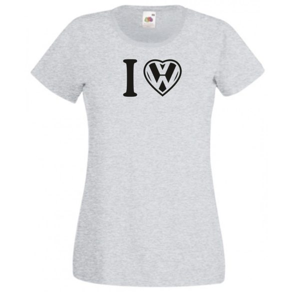I Love VW szív női rövid ujjú póló