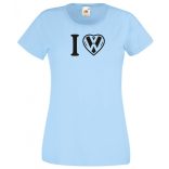 I Love VW szív női rövid ujjú póló