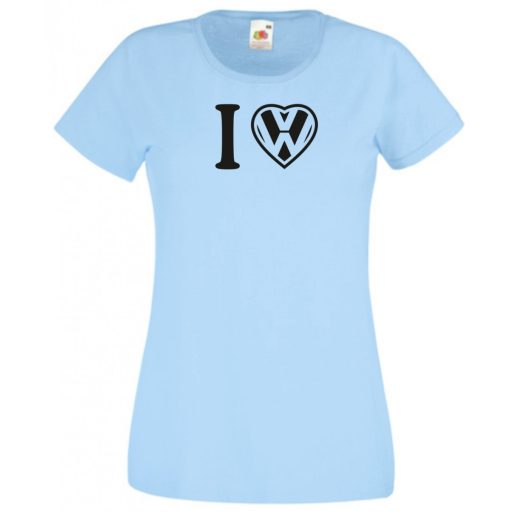 I Love VW szív női rövid ujjú póló