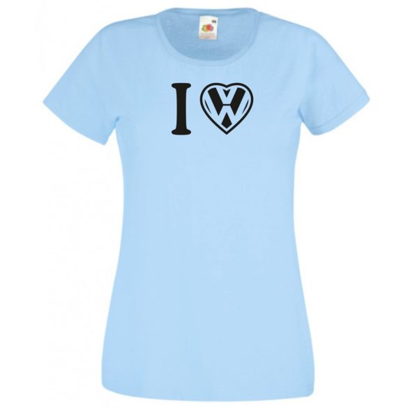 I Love VW szív női rövid ujjú póló