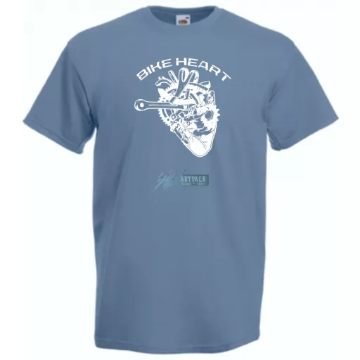 Kerékpáros szív - Bike heart férfi rövid ujjú póló