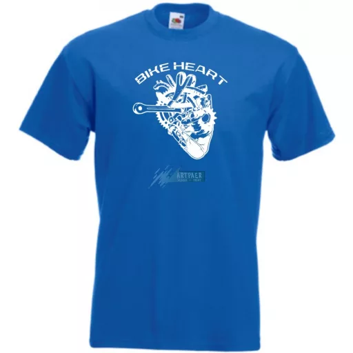 Kerékpáros szív - Bike heart férfi rövid ujjú póló