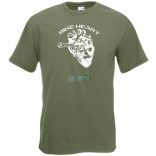 Kerékpáros szív - Bike heart férfi rövid ujjú póló