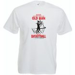 Soha ne becsülj le egy kosaras öregembert, angol férfi rövid ujjú póló