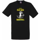 Soha ne becsülj le egy kosaras öregembert, angol férfi rövid ujjú póló