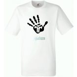 Büntető kéz férfi rövid ujjú póló