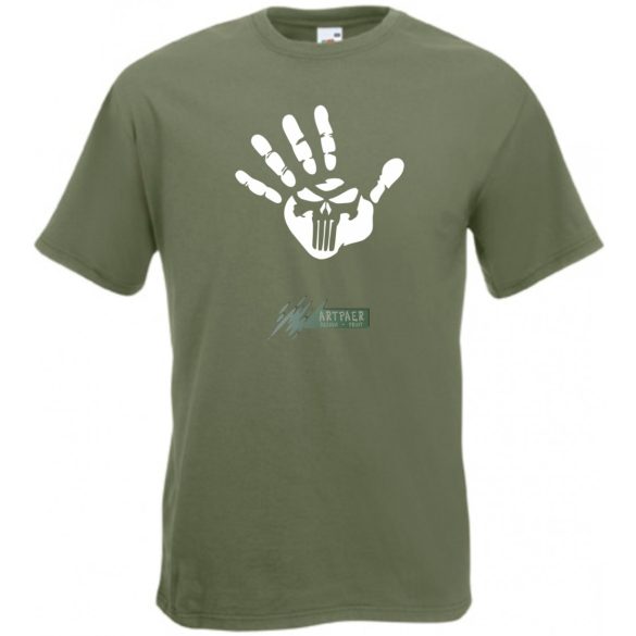 Büntető kéz férfi rövid ujjú póló