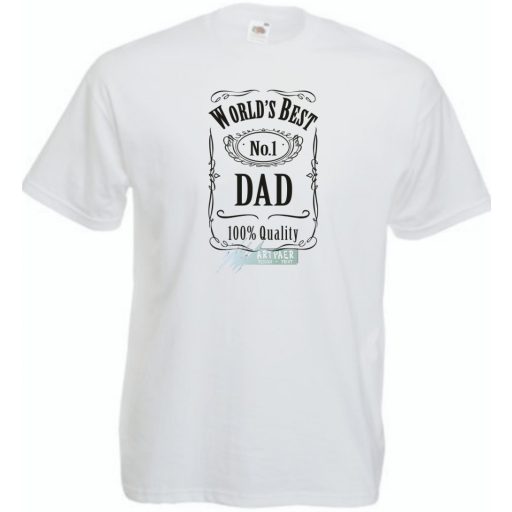 World Best N 1 DAD férfi rövid ujjú póló