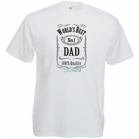 World Best N 1 DAD férfi rövid ujjú póló