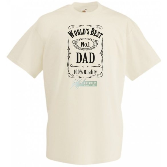 World Best N 1 DAD férfi rövid ujjú póló