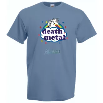 Death Metal Unicorn -B férfi rövid ujjú póló