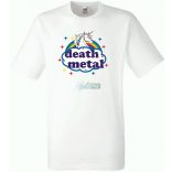 Death Metal Unicorn -B férfi rövid ujjú póló