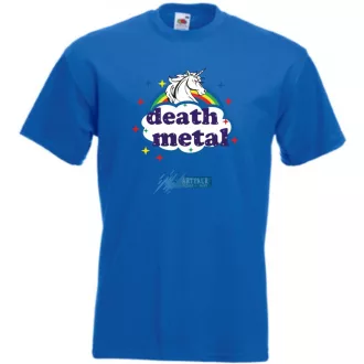 Death Metal Unicorn -B férfi rövid ujjú póló