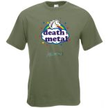 Death Metal Unicorn -B férfi rövid ujjú póló
