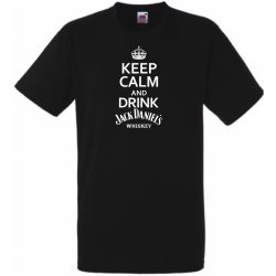 Keep Calm Drink Whiskey férfi rövid ujjú póló