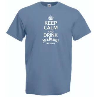 Keep Calm Drink Whiskey férfi rövid ujjú póló
