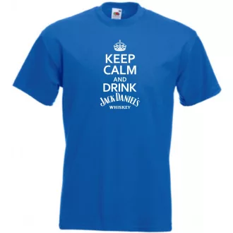 Keep Calm Drink Whiskey férfi rövid ujjú póló