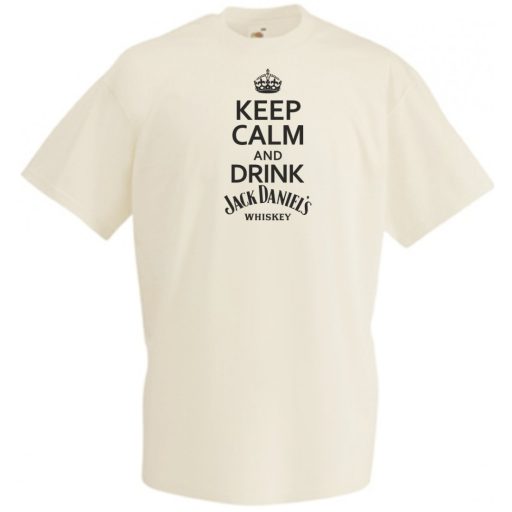 Keep Calm Drink Whiskey férfi rövid ujjú póló