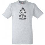 Keep Calm Drink Whiskey férfi rövid ujjú póló