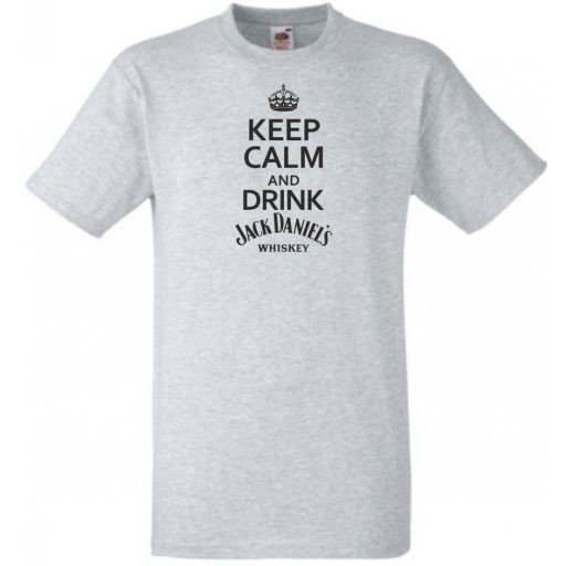 Keep Calm Drink Whiskey férfi rövid ujjú póló