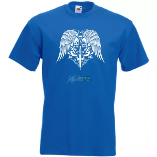 Skull angel férfi rövid ujjú póló