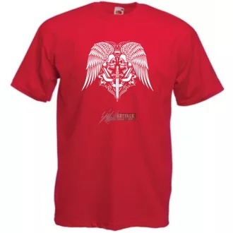 Skull angel férfi rövid ujjú póló