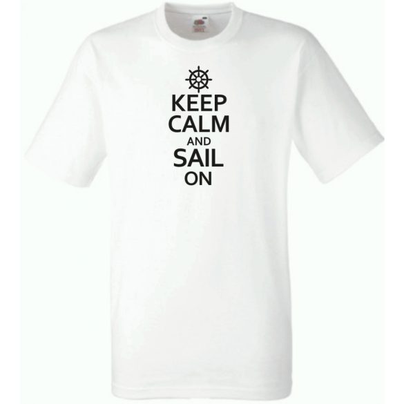 Keep Calm Sail On férfi rövid ujjú póló