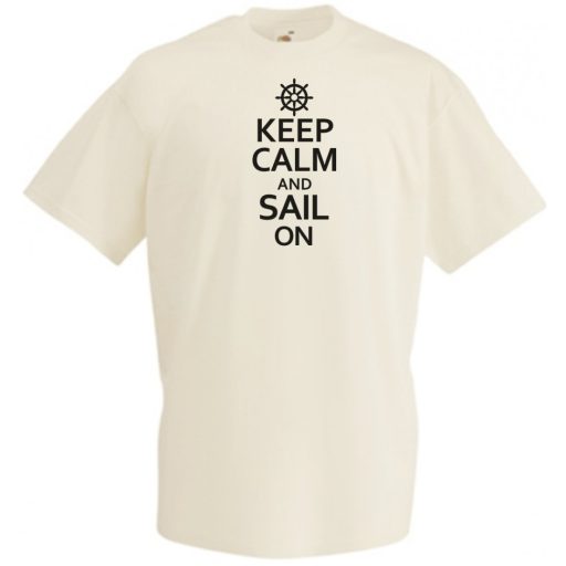 Keep Calm Sail On férfi rövid ujjú póló