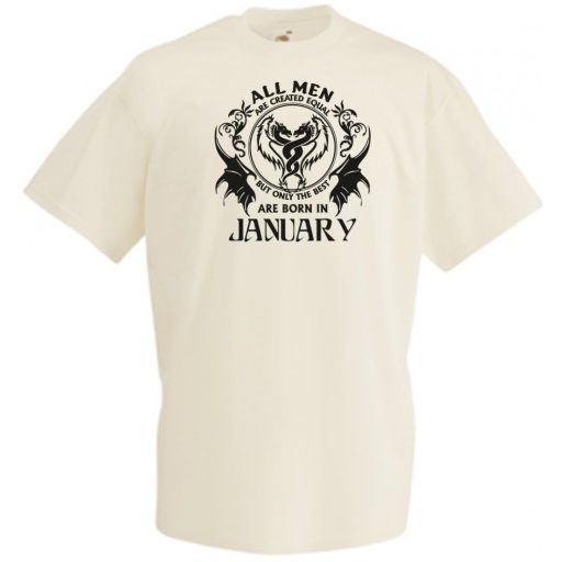 Minden ember egyenlőnek születik - January - Angol verzió férfi rövid ujjú póló