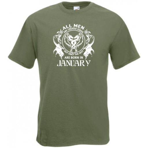 Minden ember egyenlőnek születik - January - Angol verzió férfi rövid ujjú póló