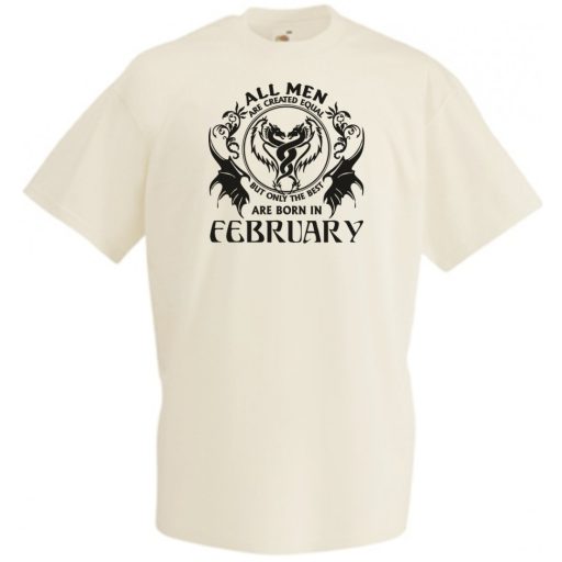 Minden ember egyenlőnek születik - February - Angol verzió férfi rövid ujjú póló