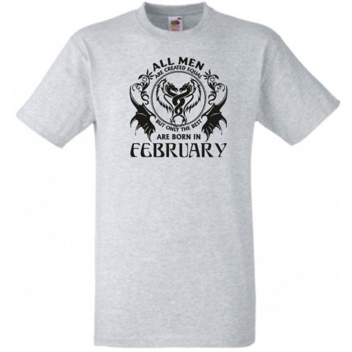Minden ember egyenlőnek születik - February - Angol verzió férfi rövid ujjú póló