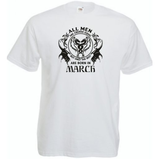 Minden ember egyenlőnek születik - March - Angol verzió férfi rövid ujjú póló