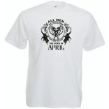 Minden ember egyenlőnek születik - April - Angol verzió férfi rövid ujjú póló