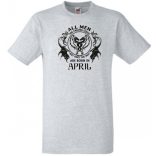 Minden ember egyenlőnek születik - April - Angol verzió férfi rövid ujjú póló