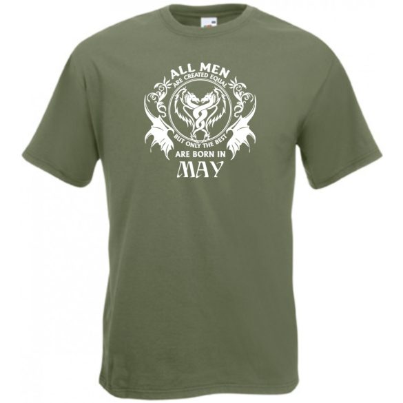 Minden ember egyenlőnek születik - May - Angol verzió férfi rövid ujjú póló