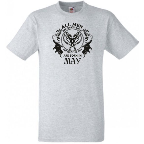 Minden ember egyenlőnek születik - May - Angol verzió férfi rövid ujjú póló