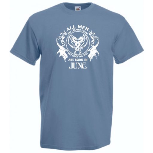 Minden ember egyenlőnek születik - June - Angol verzió férfi rövid ujjú póló