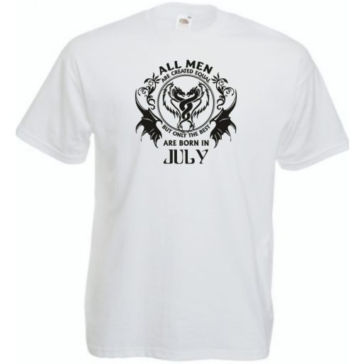 Minden ember egyenlőnek születik - July - Angol verzió férfi rövid ujjú póló