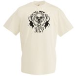 Minden ember egyenlőnek születik - July - Angol verzió férfi rövid ujjú póló