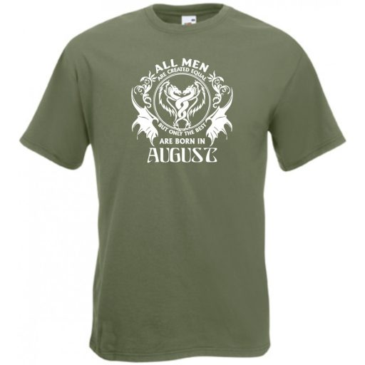 Minden ember egyenlőnek születik - August - Angol verzió férfi rövid ujjú póló