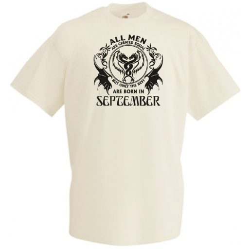 Minden ember egyenlőnek születik - September - Angol verzió férfi rövid ujjú póló