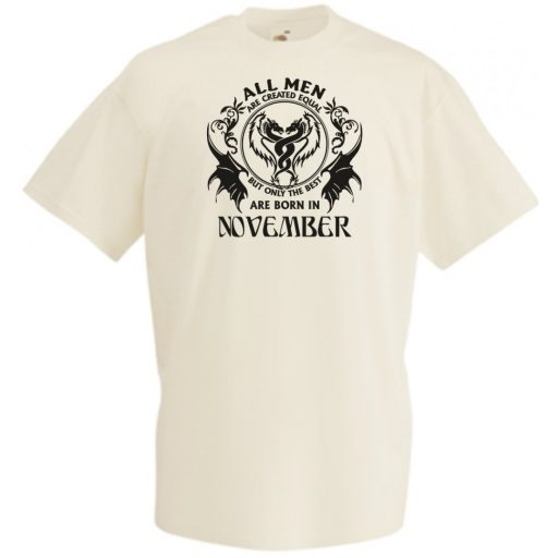 Minden ember egyenlőnek születik - November - Angol verzió férfi rövid ujjú póló