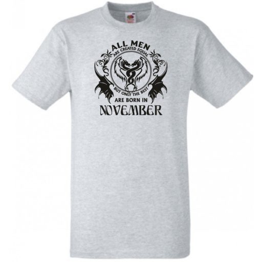 Minden ember egyenlőnek születik - November - Angol verzió férfi rövid ujjú póló