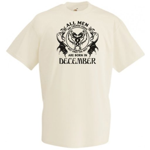 Minden ember egyenlőnek születik - December - Angol verzió férfi rövid ujjú póló
