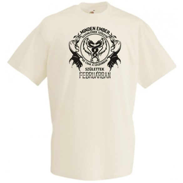 Minden férfi egyenlőnek születik - Február férfi rövid ujjú póló