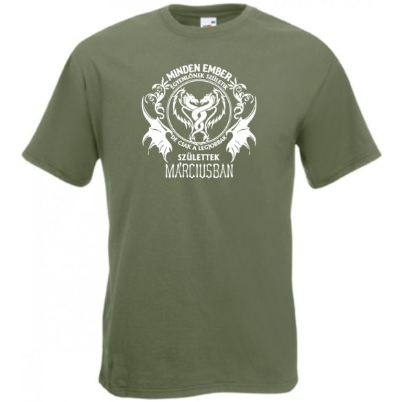 Minden ember egyenlőnek születik - Március férfi rövid ujjú póló