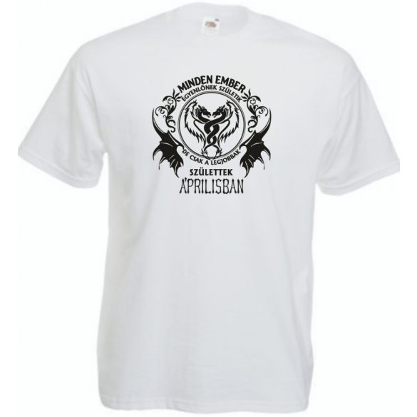 Minden ember egyenlőnek születik - Április férfi rövid ujjú póló