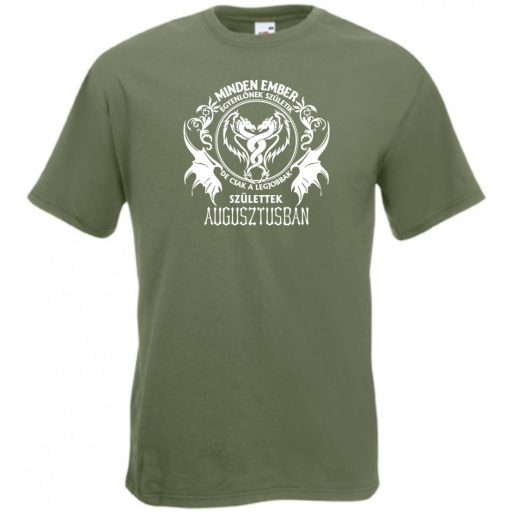 Minden ember egyenlőnek születik - Augusztus férfi rövid ujjú póló