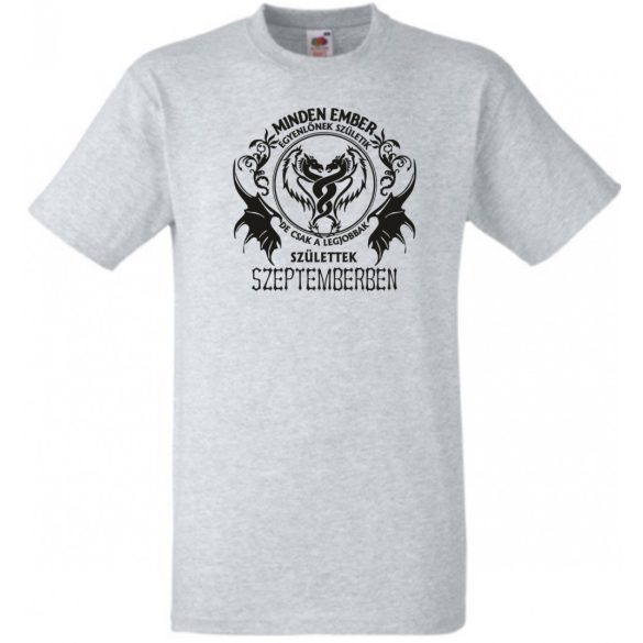Minden ember egyenlőnek születik - Szeptember férfi rövid ujjú póló